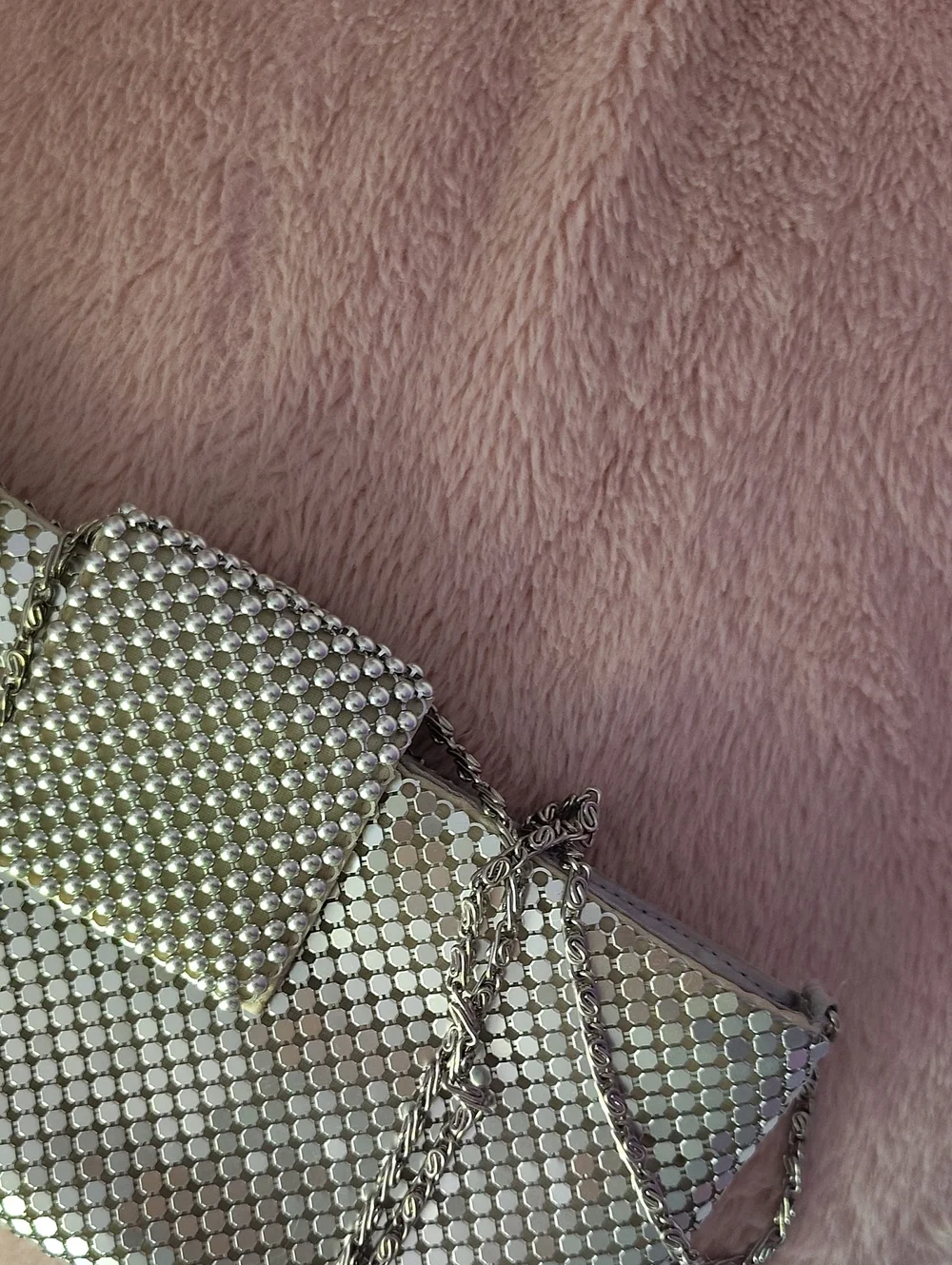 Aluminum Silver Clutch